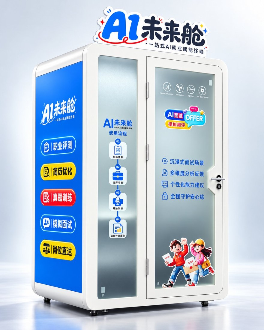 AI 未来舱 集成式 AI 就业服务终端