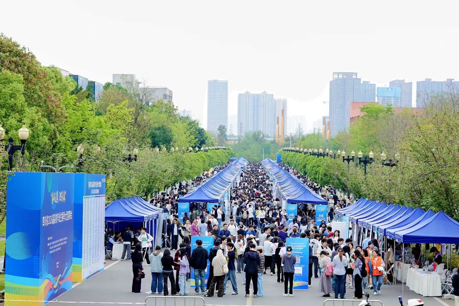 校园双选会现场